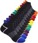 12 Pairs Boys Socks Ankle Athletic Sports Socks With Cushioned Sole For Big Little Kids