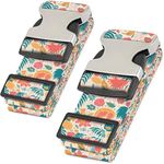 Hero Luggage Straps for Suitcases and Carry-On (2-Pack) Heavy-Duty Secure Belts with 700+ lbs. Max Force Tension (Hummingbirds)