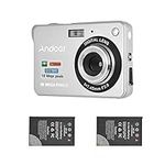 Andoer Digital Camera with 1pcs Rechargeable Batteries 1080P HD 8X Digital Zoom Anti-shake 2.7inch LCD Screen for Kids Children Holiday