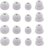 LALASTYLE Gray Ear Tips Compatible with Beats Flex, Replacement Ear Buds Ear Cap Ear Plug Eartips for Beat s Flex Wireless Earbuds, 8 Pairs, Light Gray [Flex]