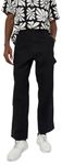 URB_N Men Relaxed Fit Solid Carpenter Trousers, Black, 34