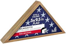 Americanflat Flag Case Frame, Engineered, Barn Wood, L