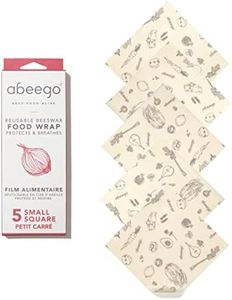 Abeego, The Original Beeswax Food Storage Wrap - Set of Five 7" Natural Small Square Sheets