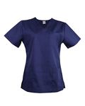 JONATHAN UNIFORM Women Navy Scrub Tunic with 3 Pocekts for Dog Grooming, Elderly Carer, Anesthesia, Dental (Navy, XL)