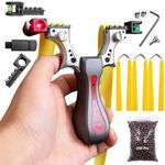 Marksman® Alloy Quick Pressure Cobra Laser Light Infrared Slingshot for Adults || Beginner for Outdoor Games || Recreational Fishing & Fitness Toy Set || Target Games Slingshot for Hiking & Camping