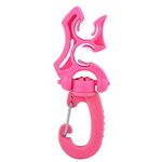 Tbest Diving Hose Holder,Scuba Diving Hose Holder Clip, Scuba Diving Double BCD Hose Holder Clip Regulator Retainer Buckle Hook replacement for Dive Snorkeling(Pink)