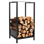 DOEWORKS Fireplace Log Rack 30 Inch Log Carrier Heavy Duty Firewood holder for Indoor/Outdoor Fire Place