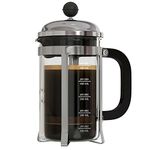 InstaCuppa French Press Coffee Maker with 4 Part Superior Filtration 600 ML, Stainless Steel