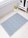 Saral Home Cotton Multipurpose Rug (Blue, 50X80 CM)