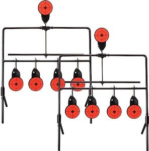 Libima 2 Pcs BB Gun Targets Metal Resetting Shooting Target with Portable Design and High Visibility Shooting Spots Steel Targets for Shooting