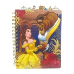 Disney Beauty and The Beast Journal Notebook, Spiral Bound, 144 Lined Pages, 8 x 7 inches