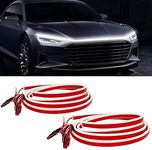 Outlet！sunva 2 Pack of 71 Inches Dynamic Car Hood Light Strip, Car LED Strip Light, Exterior Flexible Daytime Running Light Strip for Cars, Trucks, SUVs, Bright Cool White