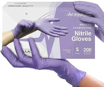 Lilac Nitrile Disposable Gloves - 200 Count - 3 Mil Nitrile Gloves Small - Powder and Latex Free Rubber Gloves - Surgical Medical Exam Gloves - Food Safe Cooking Gloves