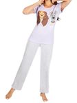 Disney Pyjamas Womens | Lady And The Tramp Womens Pyjamas | Short Sleeve Ladies PJs Size XX-Large Purple