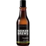 Redken Brews Shampoo, Daily Shampoo For Men, Lightweight Cleanser For All Hair Types,With Protein, Moisturizing, Essentials for Men, Perfect for Suitcase or Gym, 300 ML