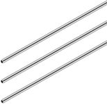 3PCS Stainless Steel Round Tubes, 304 Seamless Metal Straight Pipe 3mm OD 0.5mm Wall Thick 300mm Length Industrial Straight Pipe