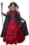 California Costumes Women's Dark Queen Of Hearts - Adult Costume Adult Costume, Wine/black, Large
