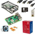 MarsKit Raspberry Pi 5 Starter Kit -64GB Edition/Raspberry Pi 5 (4GB RAM) /Raspberry Pi OS Pre-Installed