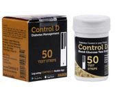 Control D Test Strips, 50 Count (Black) for Control D Glucometer only