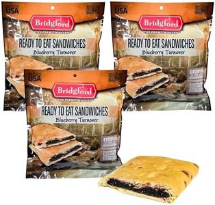 Bridgford Blueberry Turnover Shelf-Stable Sandwich - Survival Food Storage - 3 Pack - Nutritious Hiking & Camping Food - Ideal for Emergency Kits, Outdoor Adventures & Long-Term Storage