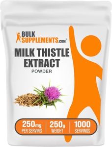 BulkSupplements.com Milk Thistle Extract Powder - Liver Support Supplement - Silymarin Milk Thistle - Milk Thistle for Dogs - Liver Supplement (250 Grams - 8.8 oz)