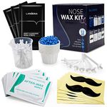 VENICCE LOVE Nose Wax Set, Nose Hair Removal, Nose Wax Kit, Nose Hair Remover, Nose Hair Wax for Men and Women, Safe and Painless Nose Wax, Nose Strips Against Blackheads