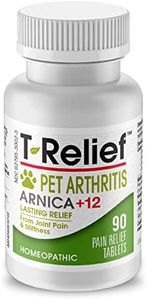 MediNatura T-Relief Pet Arthritis Relief Arnica +12 Powerful Natural Homeopathic Medicines Help Ease Hip & Joint Pain Soreness & Stiffness for Dog & Cat - 90 Tablets