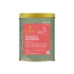 Luxmi Estates Vanilla Rooibos Chai Herbal Tea 100gm Tin Caddy | Certified Organic Tea | Caffeine-Free | 50 Cups