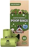 Pogi’s Dog Poop Bags - 10 Rolls (150 Doggie Poop Bags) - Leak-Proof Dog Waste Bags - Scented, Ultra Thick, Extra Large Poop Bags for Dogs