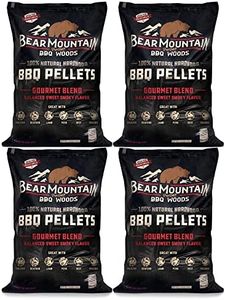 Bear Mountain FB99 All Natural Low Moisture Hardwood Smoky Gourmet Blend BBQ Smoker Pellets for Outdoor Grilling, 40 Pound Bag (4 Pack)