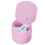 GEN'C BÉAUTY Eyelash Glue Storage Container, Airtight Adhesive Storage Tank for Lash Glues, Lash Glue Sealed Jar Stand Holder 3.15 × 4'' (pink)