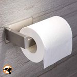 YIGII Toilet Paper Holder No Drill - Bathroom Self Adhesive Toilet Tissue Holder Stick on Wall Stainless Steel Brushed