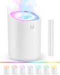 Humidifier, Waiybbit 3L Humidifier for Bedroom (Lasts Up to 20 Hours), Air Humidifiers for Home with Color Changing Night Light for Baby Plant Office, 3 Mist Modes, 2 Nozzles, Auto Shut Off