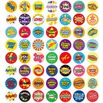 Reward Stickers for Teachers.1008 PCS Words Stickers for Kids in 56 Designs.1 Inch School Stickers on Sheets.Teacher Supplies for Classroom, Motivational Stickers, Classwork Award Stickers