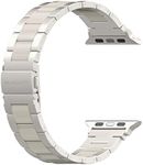 Wearlizer Starlight Resin Compatible with Apple Watch Bands 42/44/45/46/49mm Womens, Wristbands Stainless Steel Replacement Classic Strap Metal Series iWatch Series 11 10 9 8 7 6 5 4 3 SE/Ultra 3 2 1