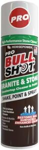 Horsepower Bull Shot Pro Granite & Stone Cleaner & Polish Spray, As Seen On TV, Non-Acidic Wax-Free Formula for Granite, Marble & Stone