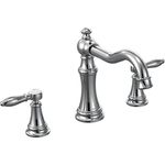 Moen Ts22103 Weymouth Two-Handle High Arc Roman Tub Faucet, Chrome