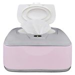 GOGO PURE Baby Wet Wipe Warmer, Dispenser, Holder and Case - Purple, Ethylene-vinyl acetate, Easy Press On/Off Switch, Holds 100 Wipes, Worldwide Use