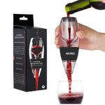 AIKARO Wine Air Aerator Pourer Red Wine Decanter with Filter and Base