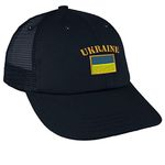 Speedy Pros Trucker Hat Baseball Cap Ukraine Flag Embroidery Dad for Men & Women Snapback, Navy, One Size