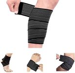 Calf Compression Bandage Sleeve Wrap Plus Size for Men and Women, Calf Pain Relief, Lower Leg Compression Support, Shin Splint Guard for Runner, Football, Adjustable