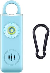 Personal Safety Alarm for Women, Rechargeable 130dB Self Defense Keychain with Strobe Light, Elegant Self Defense Siren Alarm, Compact Keychain Alarm for Women (Blue)