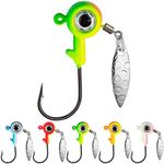 THKFISH Jig Heads for Fishing Lures Crappie Jigs Fishing Hooks for Fishing Crappie Lures Fishing Jigs for Freshwater 20pcs, 5g