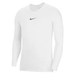 NIKE Men's Nike Park First Layer Thermal Long Sleeve Top, White/(Cool Grey), XL UK