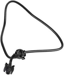 iSpchen Tubo di gomma per auto Radiatore Linea di ritorno dell'acqua Tubo di ritorno dell'acqua del radiatore Tubo flessibile di ritorno 9675977580 Nero
