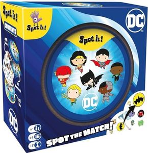 Zygomatic Spot It! DC Universe Card Game | Fast-Paced Symbol Matching Observation Game | Visual Game | Fun Family Game for Kids and Adults | Age 6+ | 2-8 Players | Avg. Playtime 15 Minutes | Made by