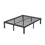 Woozuro California King Bed Frames, 12 Inch Heavy Duty Metal Platform Bed Frame No Box Spring Needed, Reinforced Steel Slats Support Mattress Foundation, Easy Assembly, Noise Free, Black