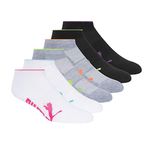 PUMA Women's 6 Pack Runner Socks, White Multi, 9-11