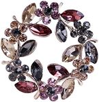 Colours Crystal Brooch Pins Rhinestone Brooches Jewelry Women Girls (Colour Brooch 2)