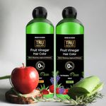 TRU HAIR & SKIN Fruit Vinegar Hair Color for Men and women | Natural Hair Color Dye for Black Hair-500ml X 2